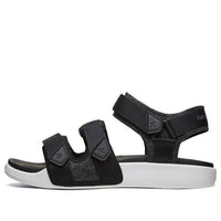 Skechers Velcro Outdoor Sports Black White Sandals 666081-BKW