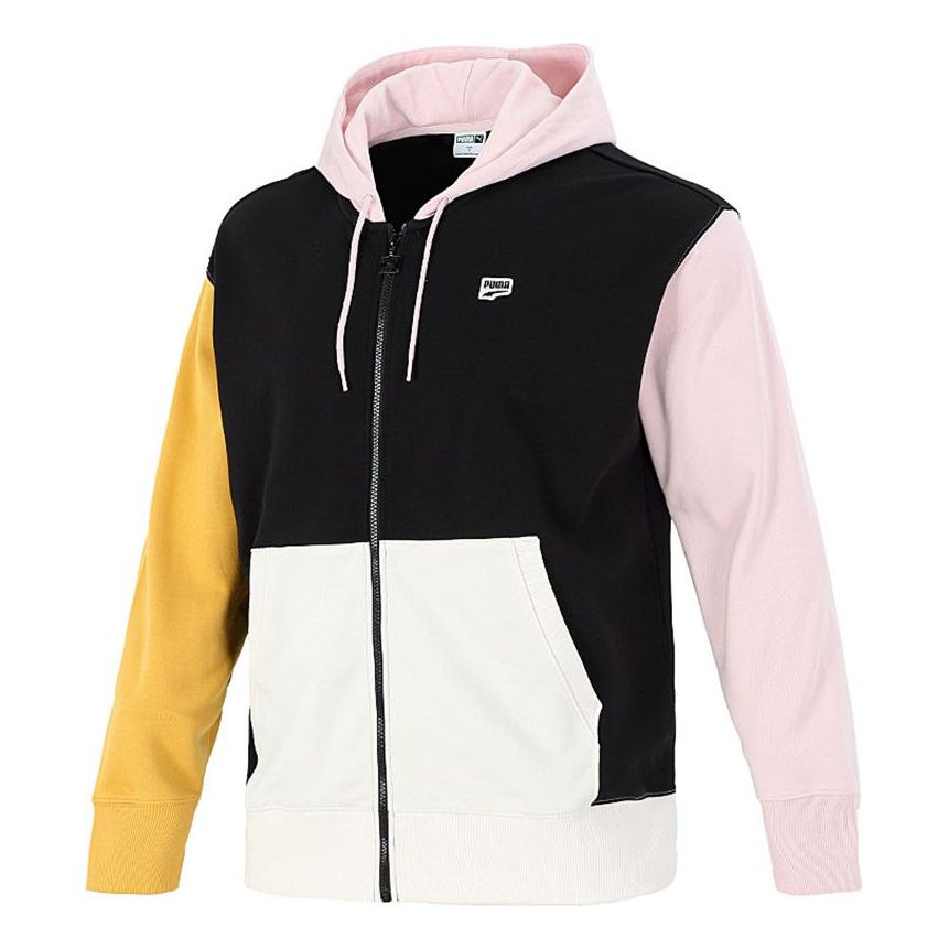PUMA Athleisure Casual Sports Contrasting Colors Hooded Jacket White 532679-01