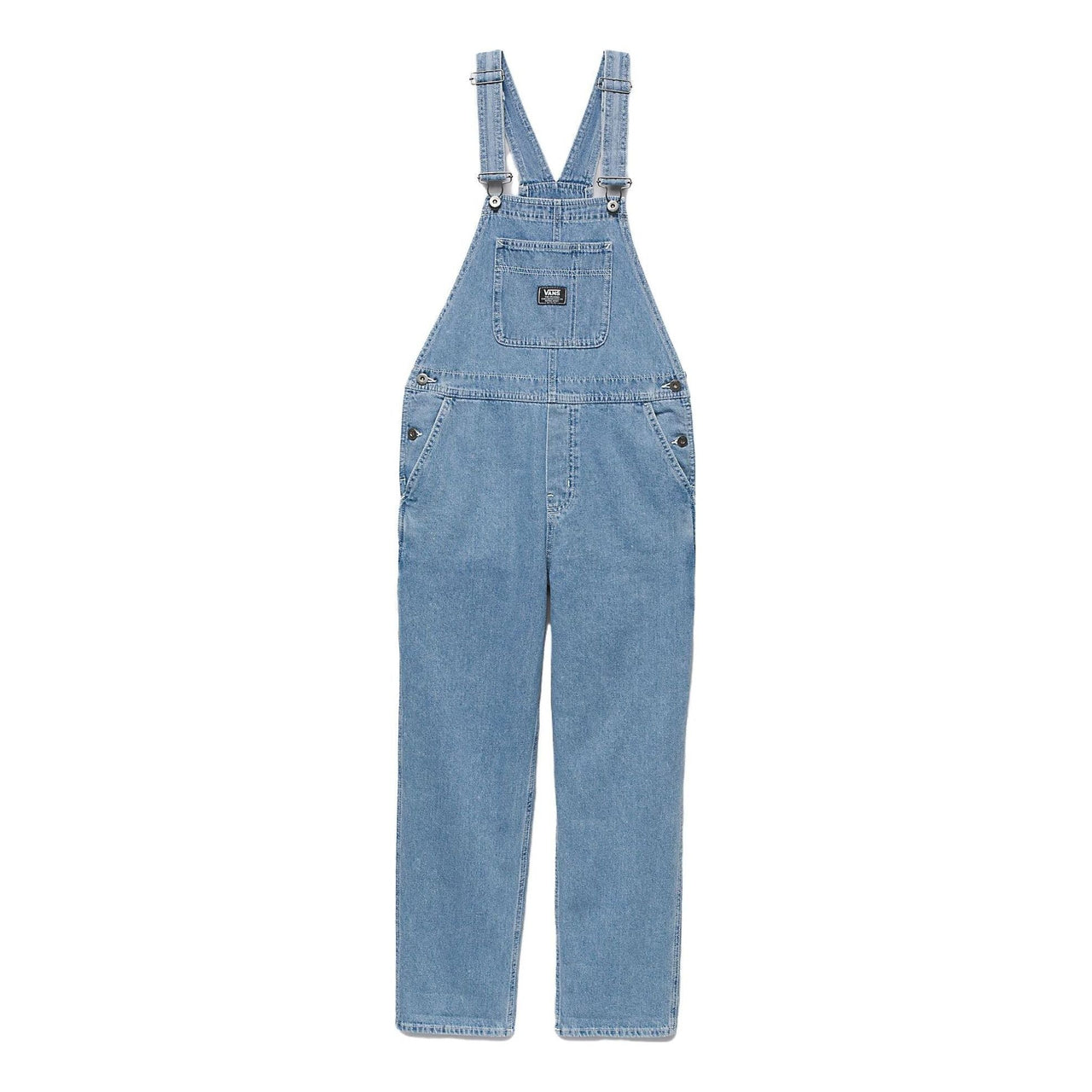 (WMNS) Vans Ground Work Denim Overalls 'Stone Wash' VN000F7E7W6