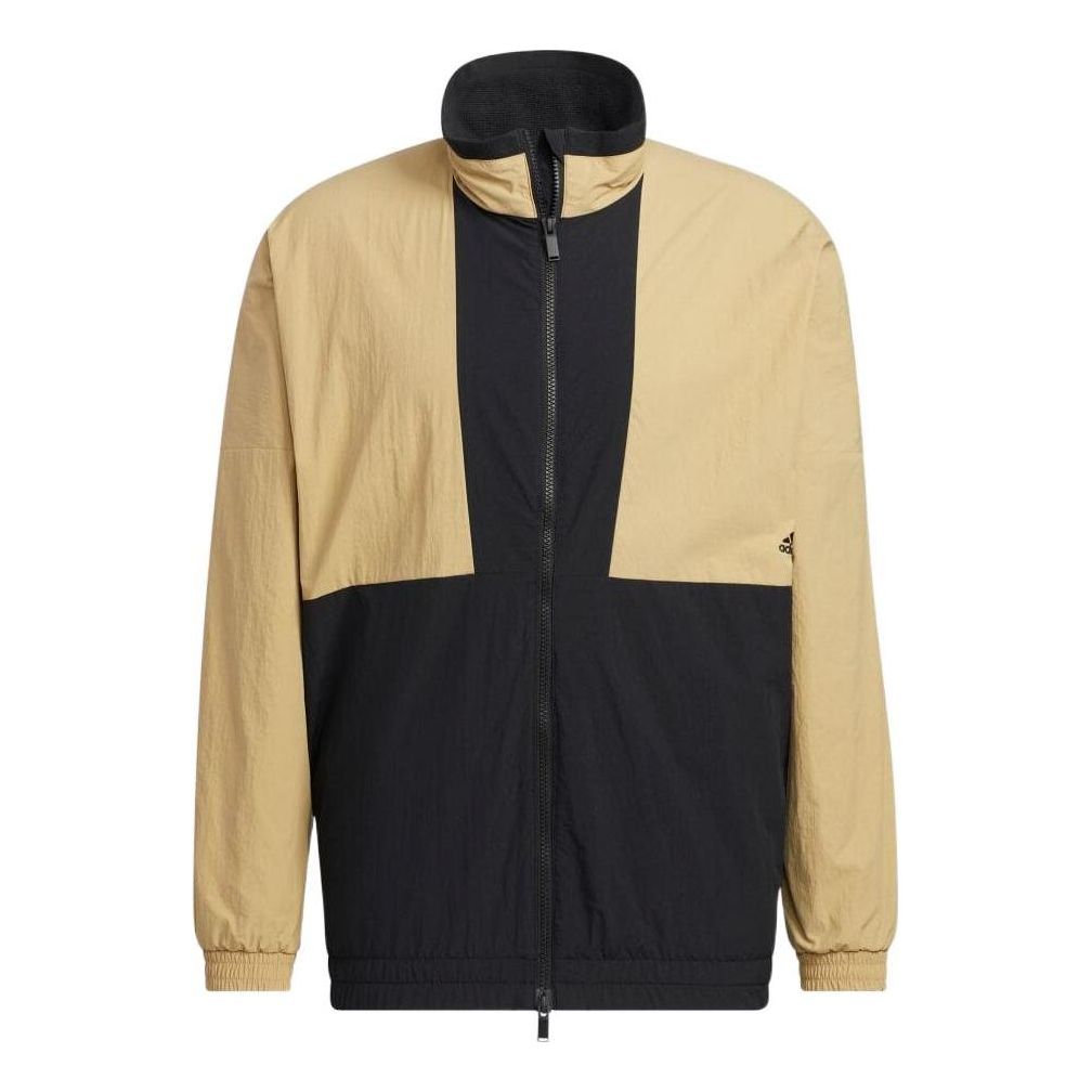 adidas Contrast Color Stitching Alphabet Printing Stand Collar Sports Unisex Multicolor Jacket HM2693