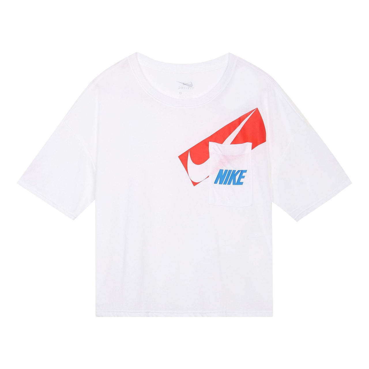 (WMNS) Nike Dri-fit Loose Crew Neck Short Sleeve T-Shirt White DC7190-100