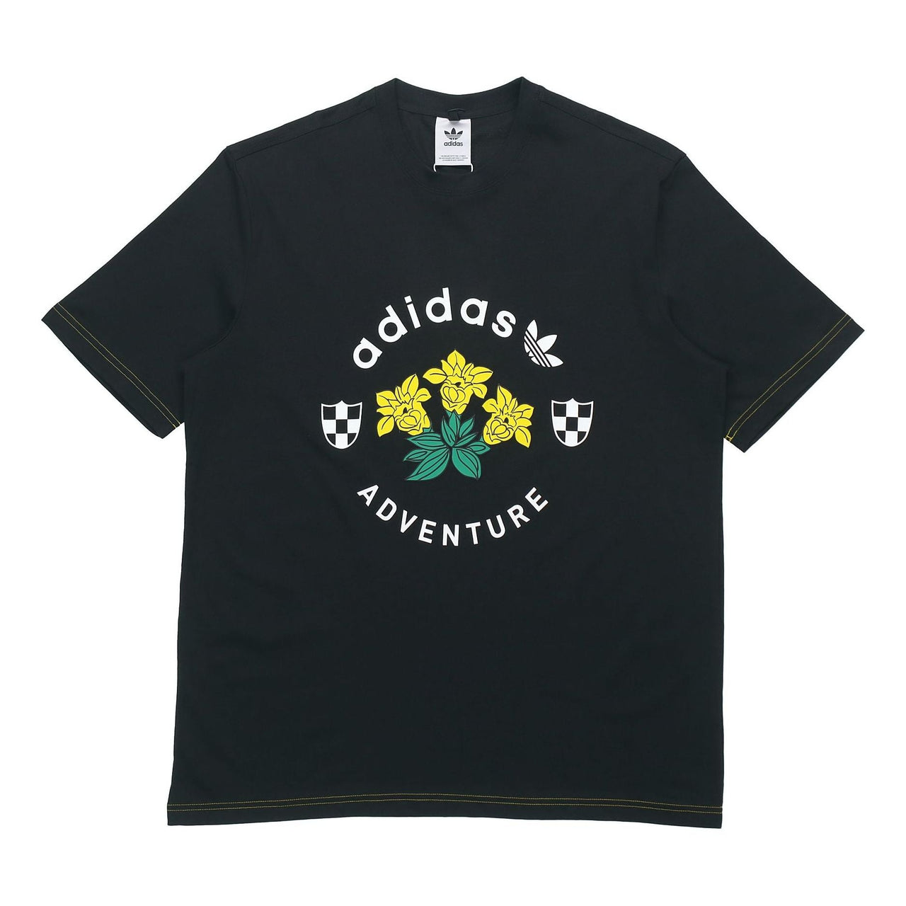 adidas originals ADV GRAPHIC TEE Printing Short Sleeve Black GD5608