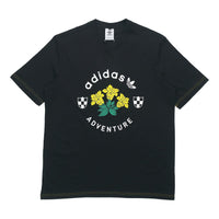 adidas originals ADV GRAPHIC TEE Printing Short Sleeve Black GD5608