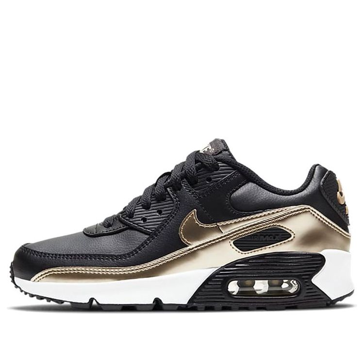 (GS) Nike Air Max 90 LTR 'Black Metallic Gold Star' CD6864-008