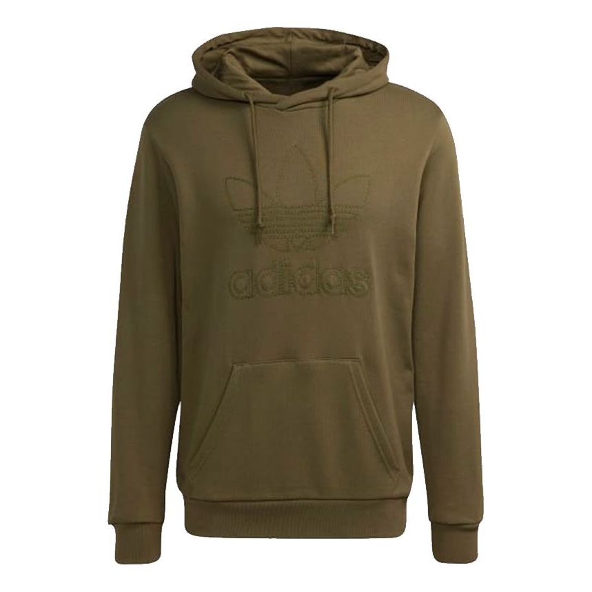 Men's adidas originals Solid Color Large Logo Sports Olive H13499