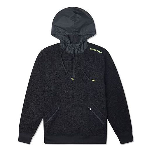 Converse Mountain Club Sherpa Pullover Hoodie 'Black' 10020318-A01