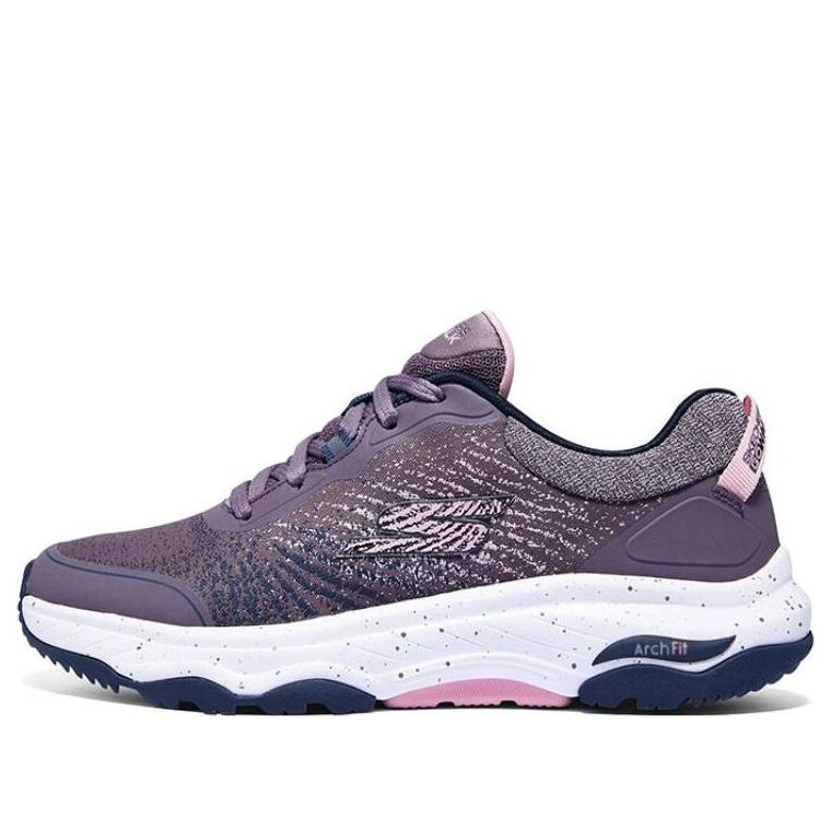 (WMNS) Skechers Go Walk Arch Fit Outdoor Wild Shoes 'Purple White' 124448-MVE