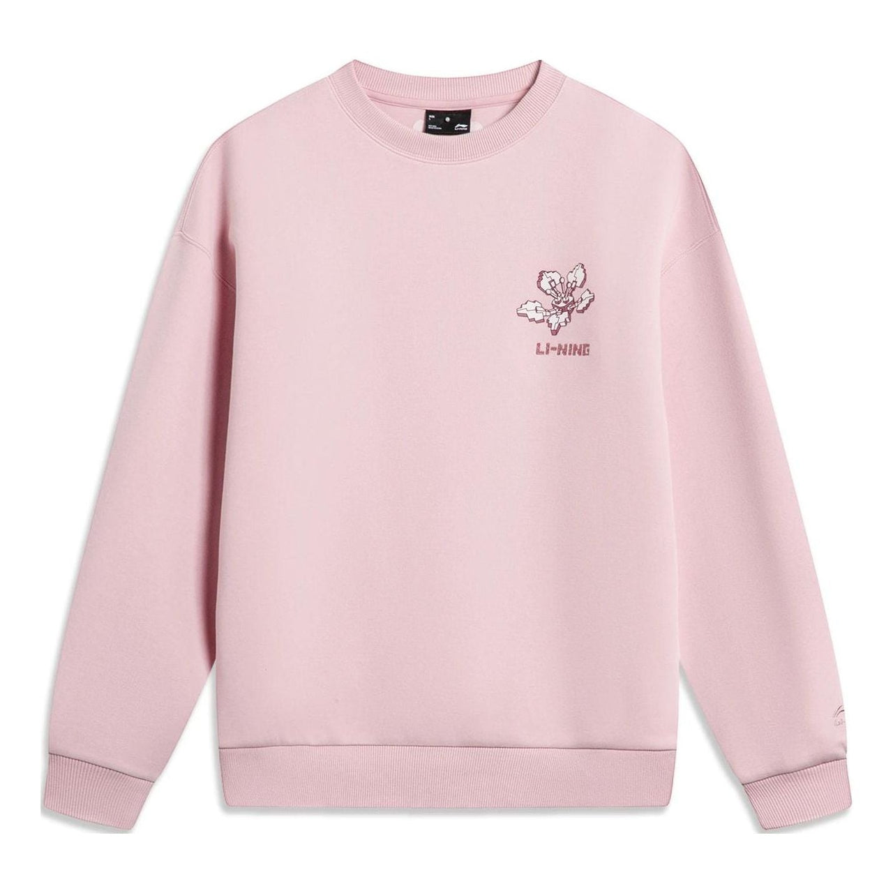 (WMNS) Li-Ning Chinese Culture Floral Graphic Sweatshirt 'Pink' AWDT760-1