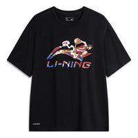 Li-Ning Hoops Graphic T-shirt 'Black' AHSU673-1