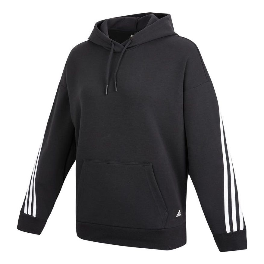 (WMNS) adidas Sportswear Future Icons 3-Stripes Hoodie 'Black' H67044
