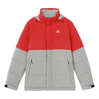 adidas Outdoor hooded Sports Down Jacket Gray GF0110