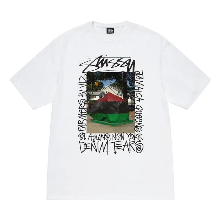 Stussy x Denim Tears Farmers Blvd Tee 'White' 3903832