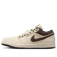 Air Jordan 1 Low Premium 'Pale Ivory Off Noir Baroque Brown' IB8058-110