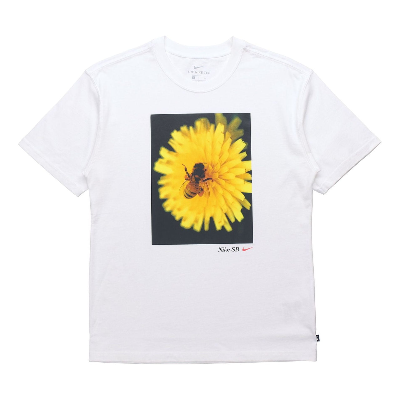 Nike SB Skateboard Sports Casual Daisy Print Crew-neck Short Sleeve White DB9962-100