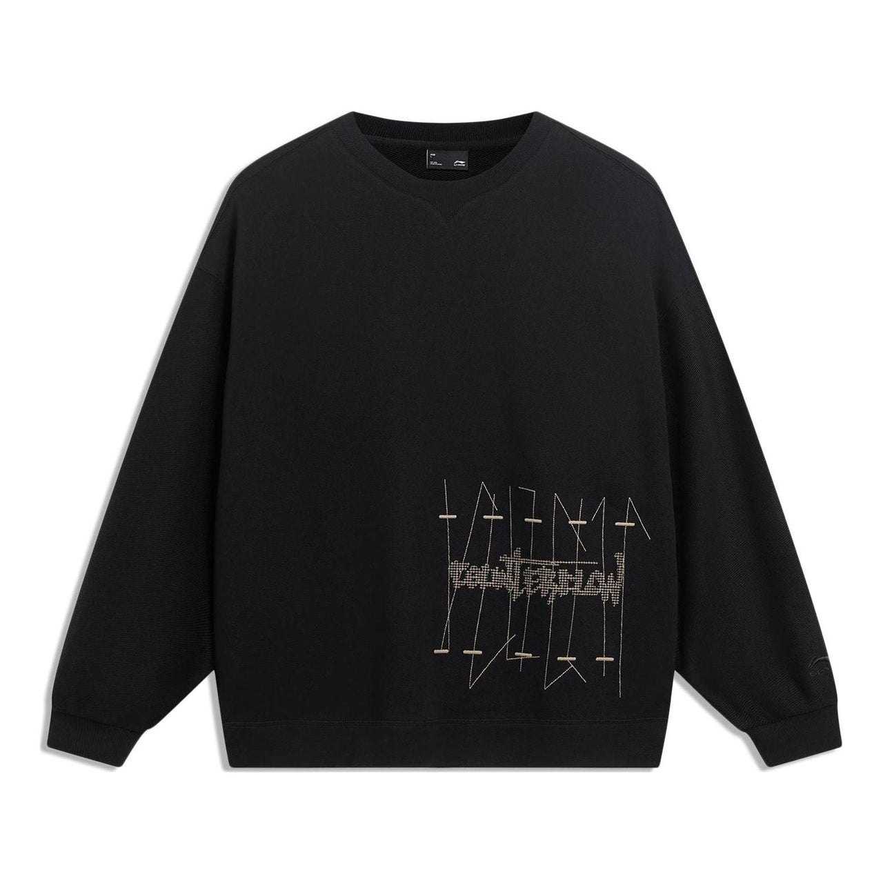 Li-Ning Counterflow Graphic Sweatshirt 'Black' AWDT571-1
