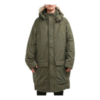 adidas originals Down Fur Parka Casual Sports Stay Warm hooded down Jacket Green GE1317