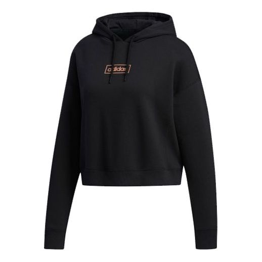 (WMNS) adidas neo C+ Fleece Hdy Sports Pullover Black FP7422