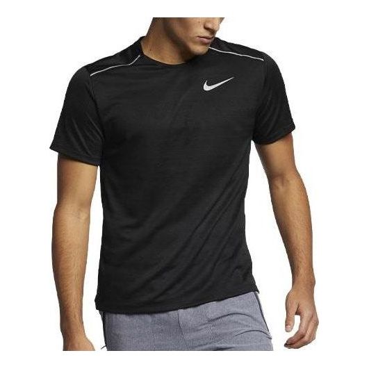 Nike Dri-FIT Miler Short-Sleeve Top 'Black' AJ7565-010