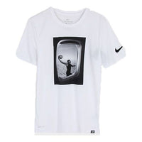 Nike KD Durant Basketball Training hygroscopic Sweat-Wicking Short Sleeve White 857900-100