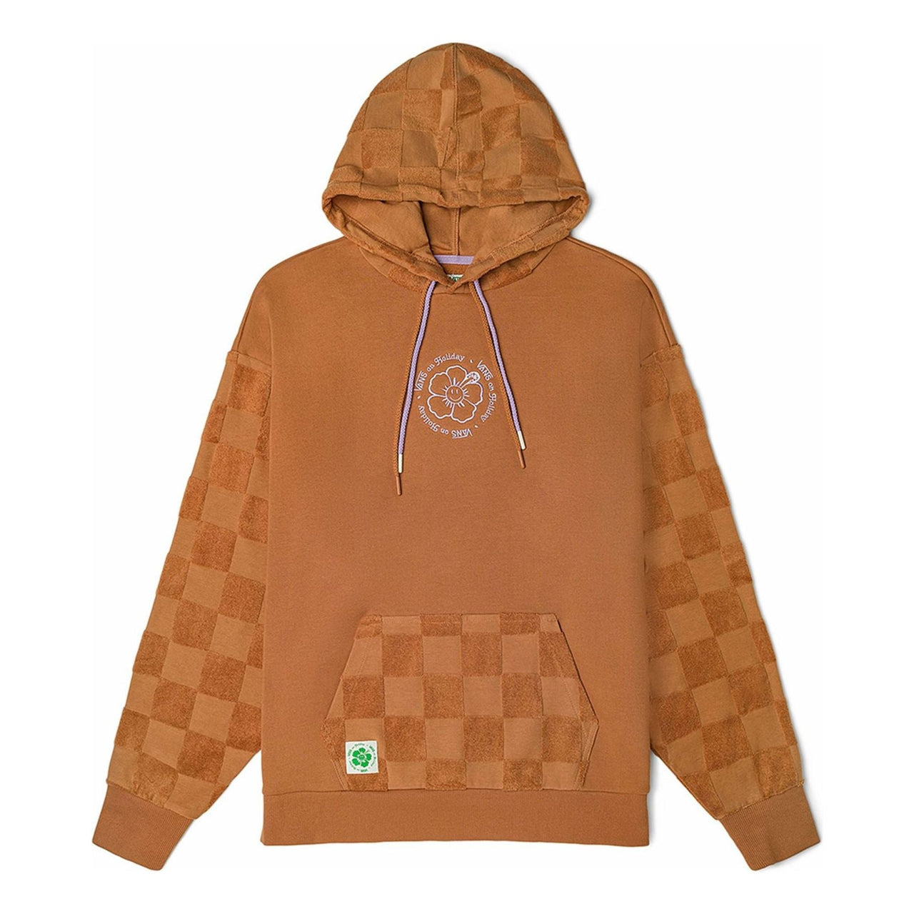(WMNS) Vans X EM on Holiday Pullover Hoodie 'Brown' VN0A7YKNYLY