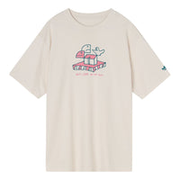 adidas originals Casual Breathable Cartoon Pattern Alphabet Sports Short Sleeve Couple Style Gray White HC2192