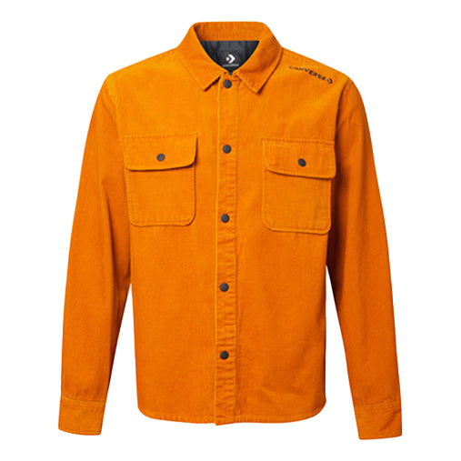 Men's Converse Sports Cargo corduroy Shirt Jacket Yellow 10019954-A02