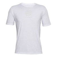 Men's Under Armour Curry Casual Logo Printing Short Sleeve White 1357001-100