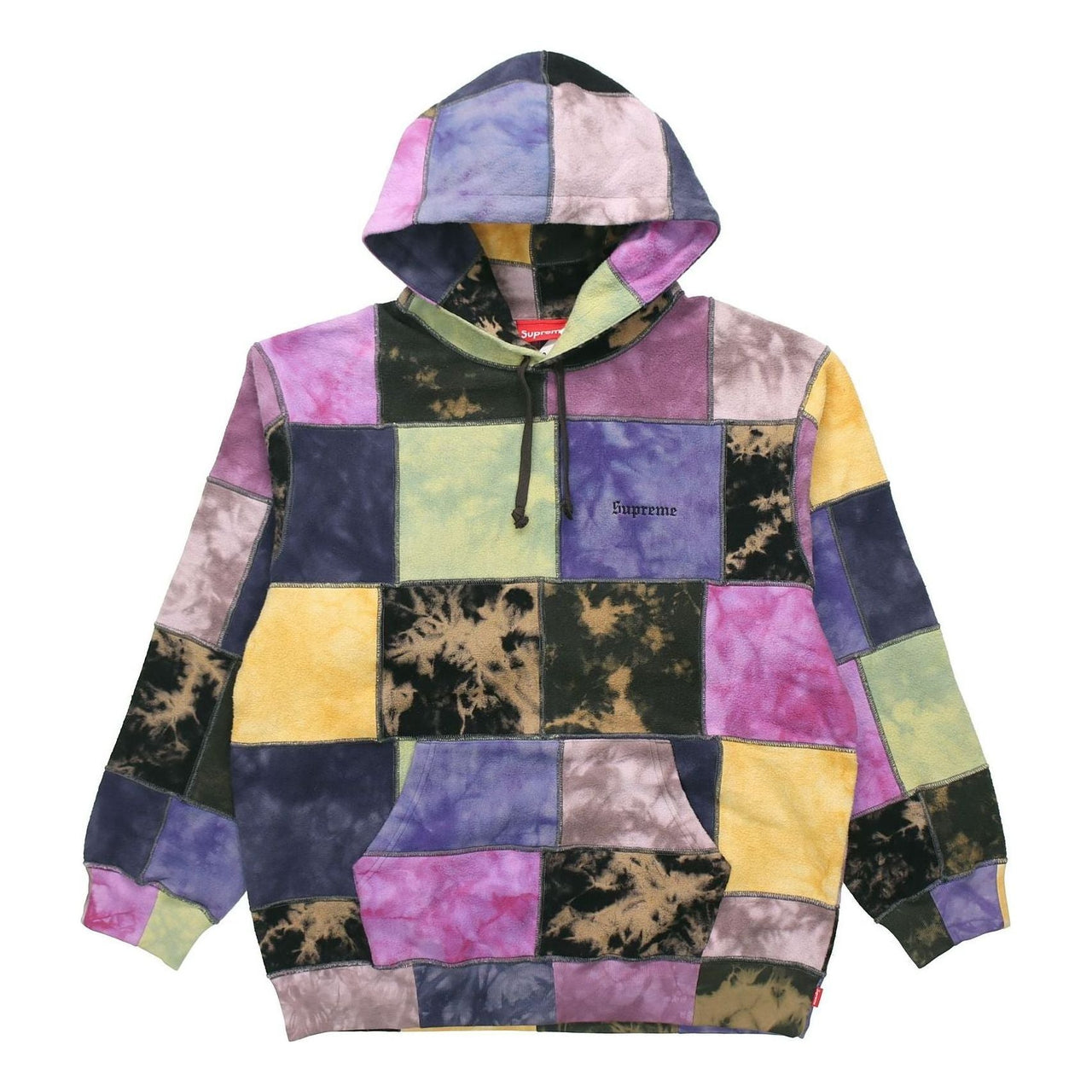 Supreme Patchwork Tie Dye Hooded Sweatshirt 'Multi-Color' SUP-SS19-10178