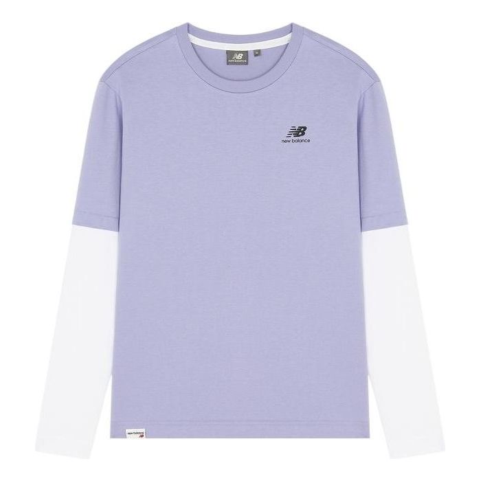 New Balance Classic Long Sleeve Tee 'Purple White' 5DC16063-DV