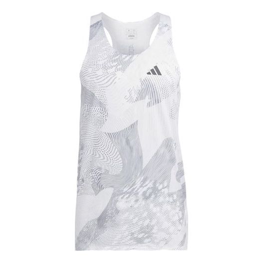 adidas Adizero Singlet 'White Grey' IA9340