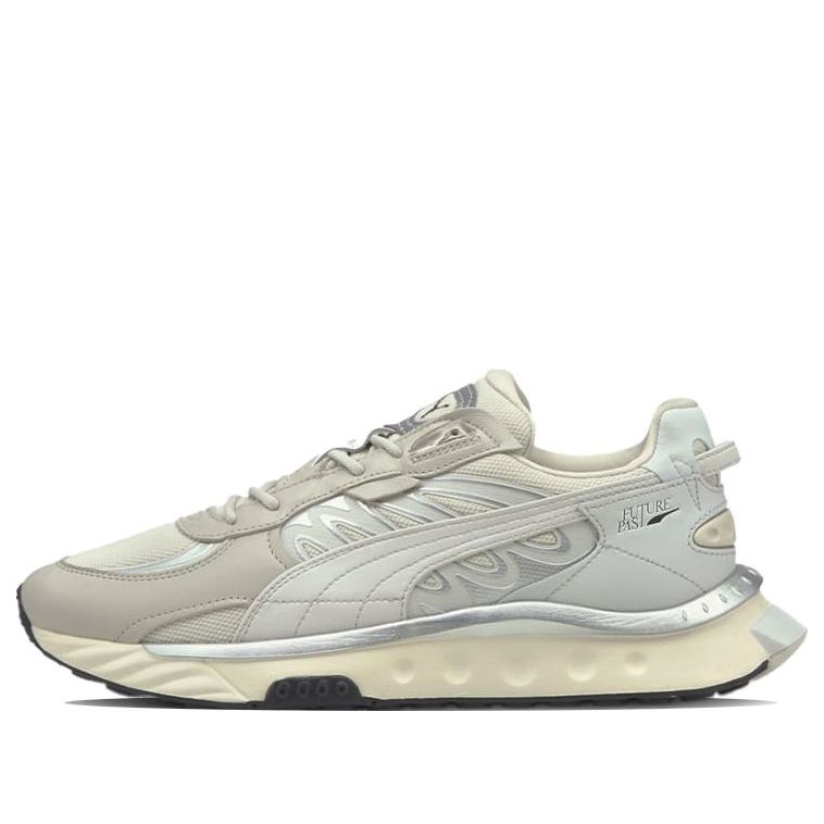 PUMA Wild Rider Low-Top Running Shoes Ivory 'Gray Silver White' 381596-01