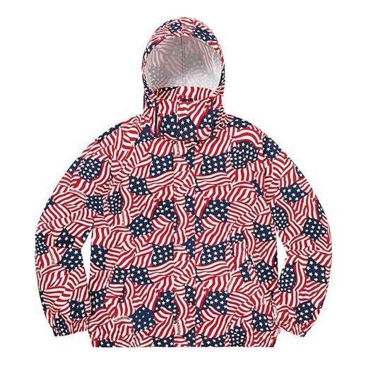 Supreme Raglan Court Jacket 'Red White Black' SUP-SS20-551
