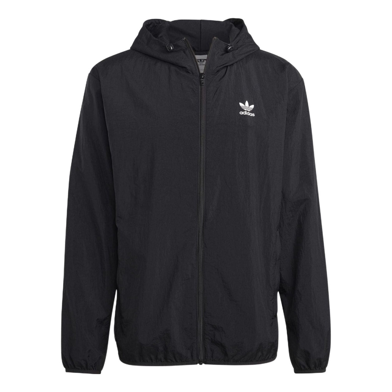 adidas originals Trefoil Essentials Windbreaker Jacket 'Black' IA6362