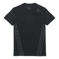 adidas Casual Sports Round-neck Short-sleeve Tee Men Black FL4309