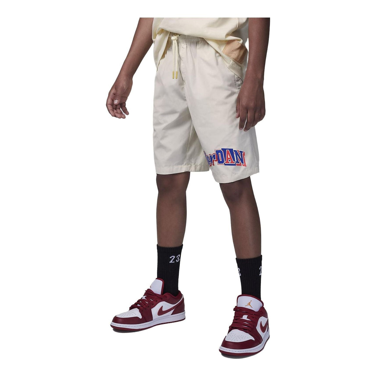 (GS) Air Jordan Woven Shorts 'White Red' FV2833-113
