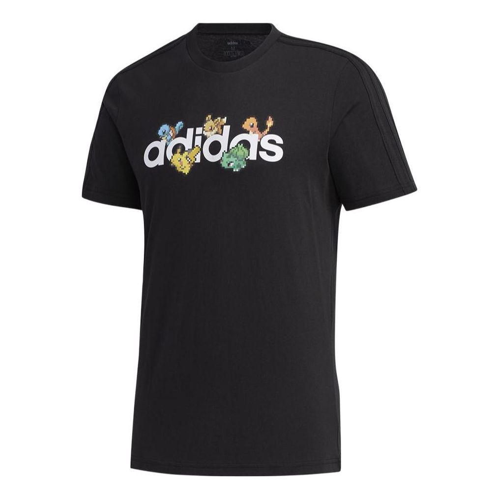 adidas Pokemon Pixeled Tee 'Black White' FM6027