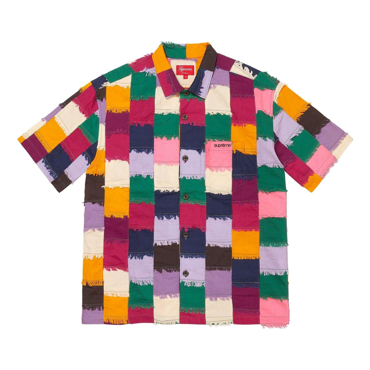 Supreme Patchwork S/S Shirt 'Milti-Color' SUP-SS23-155