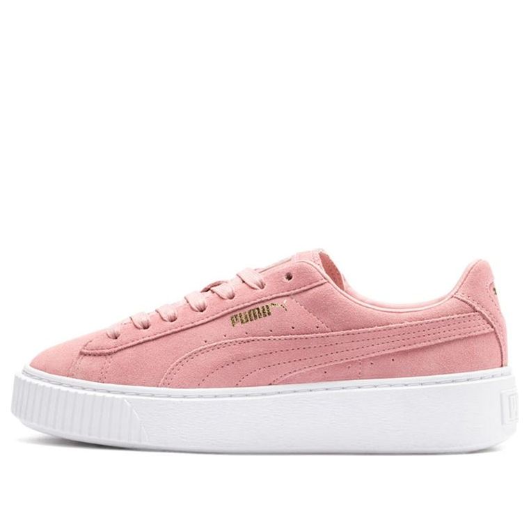 (WMNS) PUMA Suede Platform 'Pink White' 362223-14