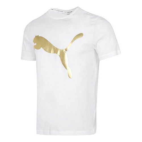 PUMA Classics Logo Metallic Tee 'White' 532787-02