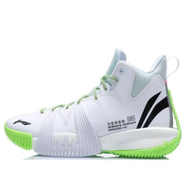 Li-Ning BadFive 1 High 'White Green' ABFQ015-2