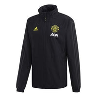 adidas Soccer/Football Manchester United Woven Stand Collar Jacket Black EB6515