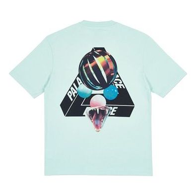 PALACE Sans Ferg T-Shirt Duck Egg Blue Glasses Back Logo Short Sleeve Unisex P18SS061
