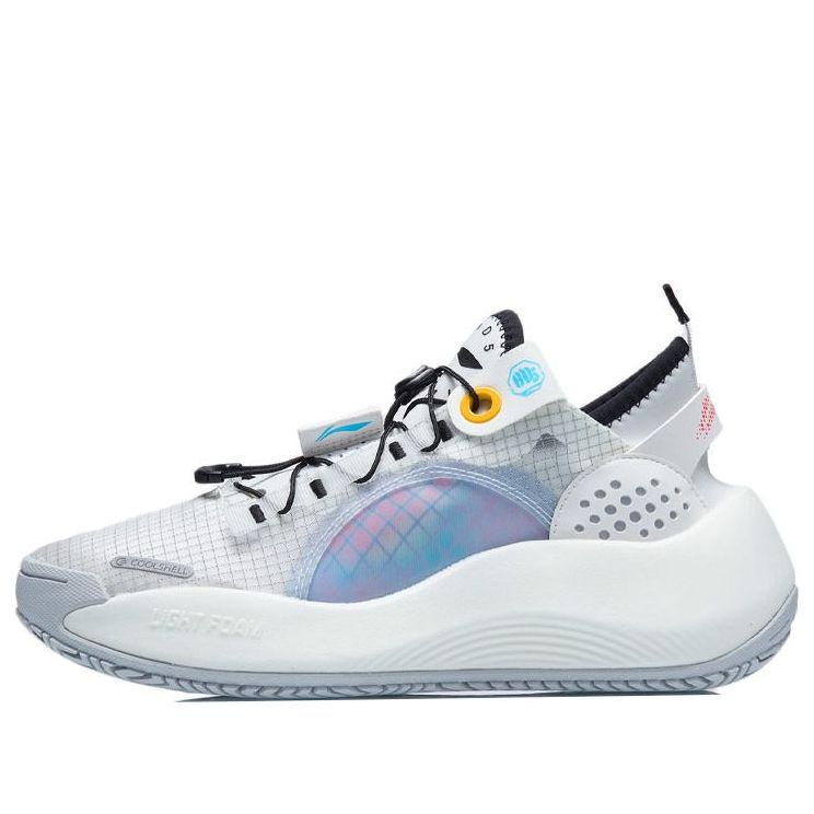(WMNS) Li-Ning Badfive Dazzle mid 'White Blue' AGBR042-1