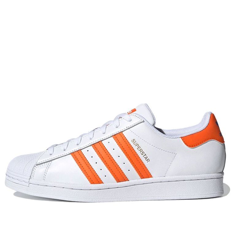 adidas Superstar Knicks Split 'White Orange' FX5526