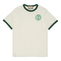 Gucci Cotton Jersey T-Shirt With Gucci Embroidery 'Off White' 727694-XJFV8-9088