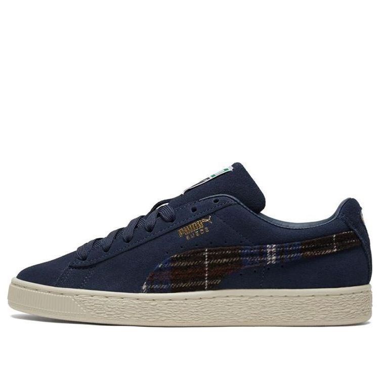 PUMA Unisex Suede Classic Flannel Sneakers Blue 384605-02