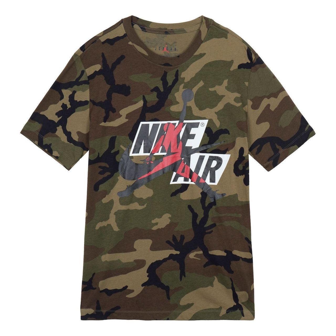 Air Jordan Jumpman Classics Camo Camouflage Tee 'Olive Green' CU2074-222