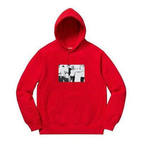 Supreme Classic Ad Hooded Sweatshirt 'Red White' SUP-SS19-835