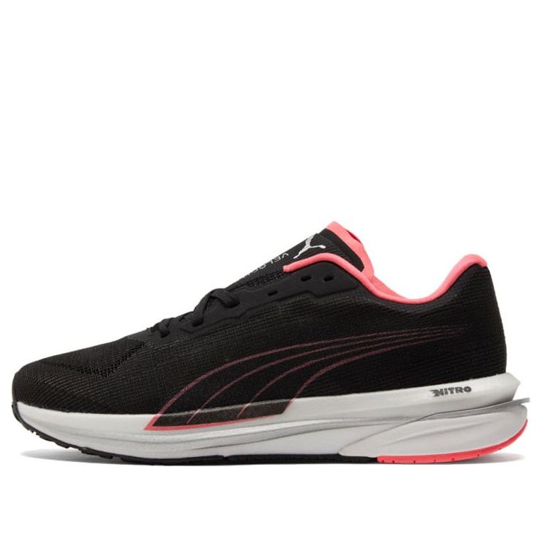(WMNS) PUMA Velocity Nitro Black/Pink 195697-13