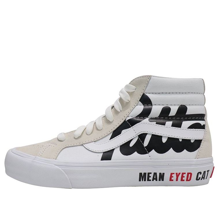 Vans Patta x Vault SK8-HI Reissue VLT LX 'Mean Eyed Cat - White' VN0A4BVH5WW